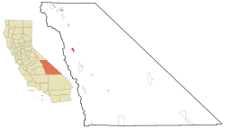 Location in Inyo County and the state of California