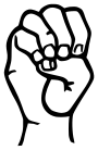 Sign language E.svg