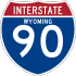 Interstate 90 marker