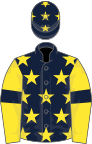 Dark Blue, Yellow stars, Yellow sleeves, Dark Blue armlets