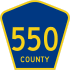 County Route 550 marker