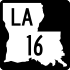 Louisiana Highway 16 marker