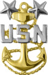 USN E-9 Collar Pin