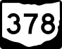 State Route 378 marker