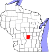 State map highlighting Marquette County