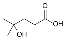 4-Hydroxy-4-methylpentanoic acid.svg