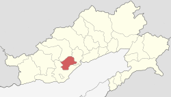 Location of Lower Subansiri district in Arunachal Pradesh