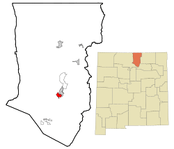 Location of Ranchos de Taos, New Mexico