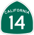 State Route 14 marker