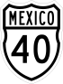 Federal Highway 40 shield