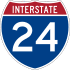 Interstate 24 marker