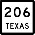 State Highway 206 marker