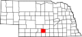 State map highlighting Phelps County