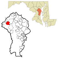 Location of Fort Meade, Maryland