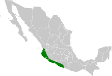 Cyanocorax sanblasianus map.svg