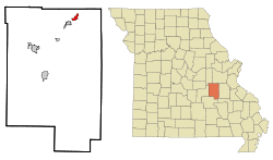 Location of St. Cloud, Missouri