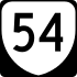State Route 54 marker