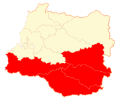 Location in the Los Ríos Region