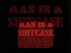 Series titles over a suitcase