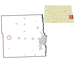 Location of Buffalo, North Dakota