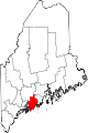 State map highlighting Lincoln County