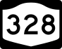New York State Route 328 marker
