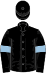 Black, light blue armlets