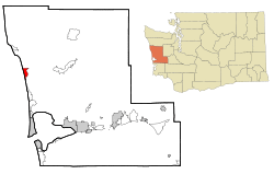 Location of Moclips, Washington