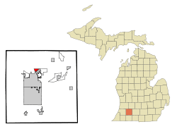 Location of Parchment, Michigan