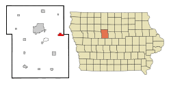 Location of Duncombe, Iowa