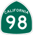 State Route 98 marker