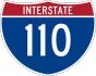 Interstate 110 marker