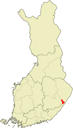 Location of Kesälahti in Finland