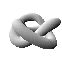 A Trefoil knot, drawn by Euler