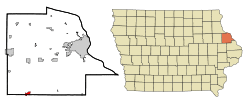 Location in Iowa