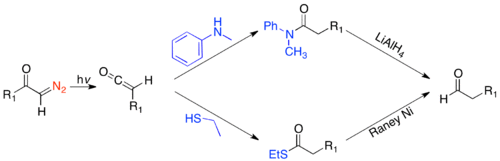 Reductive methods to make homologated aldehydes.