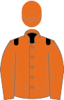 Orange, black epaulets