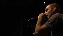 Lowkey performing in Bristol, 21 September 2009