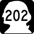 State Route 202 marker