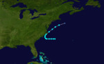 1908 Atlantic tropical storm 5 track.png