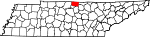 State map highlighting Macon County