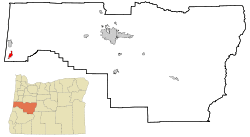 Location in Oregon