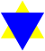 Blue triangle jew.svg