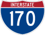 Interstate 170 marker