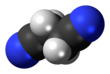 Spacefill model of succinonitrile