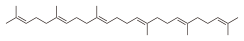 Skeletal formula of squalene