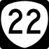 Oregon Route 22 marker