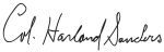 Harland Sanders Signature.svg