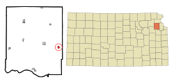 Location within Jefferson County and Kansas