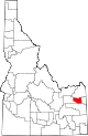 State map highlighting Madison County